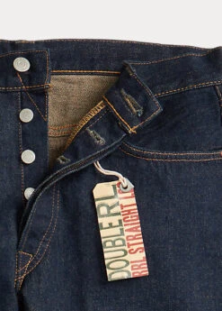 Jean Droit Selvedge Avec Délavé Unique -Promos Chemises Décontractées Boutique s7 1064514 alternate16