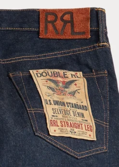 Jean Droit Selvedge Avec Délavé Unique -Promos Chemises Décontractées Boutique s7 1064514 alternate17