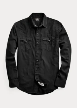 Chemise Western Cintrée En Sergé