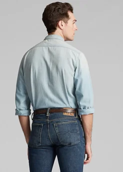 Chemise Workwear Chambray Indigo -Promos Chemises Décontractées Boutique s7 1374767 alternate3