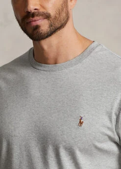 T-shirt à Col Rond En Coton Doux -Promos Chemises Décontractées Boutique s7 1411614 alternate4