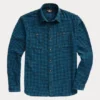 Chemise Workwear à Carreaux En Coton Et Lin Indigo 2 Chemise Workwear à Carreaux En Coton Et Lin Indigo -Promos Chemises Décontractées Boutique s7 1445040 lifestyle