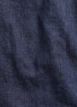 Chemise Workwear En Denim De Coton Et Lin Indigo -Promos Chemises Décontractées Boutique s7 1445056 alternate20