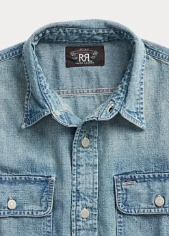 Chemise Workwear En Denim Indigo -Promos Chemises Décontractées Boutique s7 1445058 alternate16