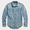 Chemise Workwear En Denim Indigo -Promos Chemises Décontractées Boutique s7 1445058 lifestyle