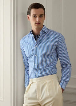 Chemise En Popeline Rayée