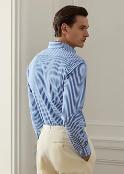 Chemise En Popeline Rayée -Promos Chemises Décontractées Boutique s7 1455424 alternate3