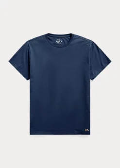 T-shirt à Col Rond Teint En Pièce