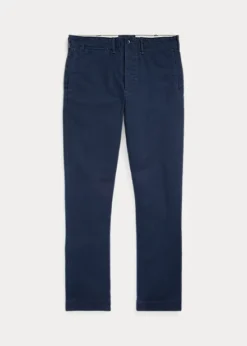 Pantalon Slim à Chevrons En Sergé