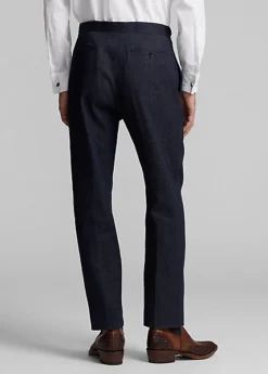 Pantalon De Smoking Slim En Denim Indigo -Promos Chemises Décontractées Boutique s7 1464529 alternate3