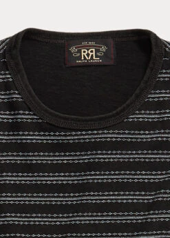 T-shirt Rayé à Col Rond En Jersey -Promos Chemises Décontractées Boutique s7 1464552 alternate16