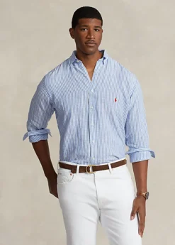 Chemise En Lin Rayé