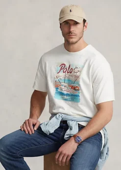 T-shirt à Motif En Jersey