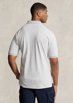 Polo Zippé Rayé En Piqué Stretch -Promos Chemises Décontractées Boutique s7 1482375 alternate3