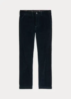 Pantalon Indigo En Velours Côtelé