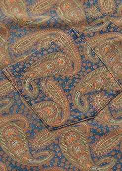 T-shirt Poche Et Motif En Jersey Indigo -Promos Chemises Décontractées Boutique s7 1484915 alternate16