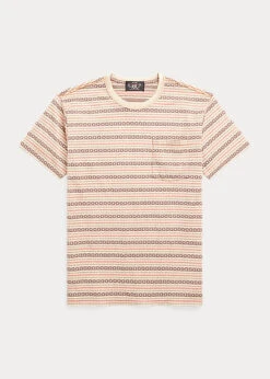 T-shirt à Poche En Jacquard Rayé