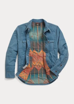 Surchemise Western En Sergé Matelassé -Promos Chemises Décontractées Boutique s7 1484936 alternate16