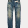 Jean Slim Taille Haute Yosemite Selvedge -Promos Chemises Décontractées Boutique s7 1484958 lifestyle