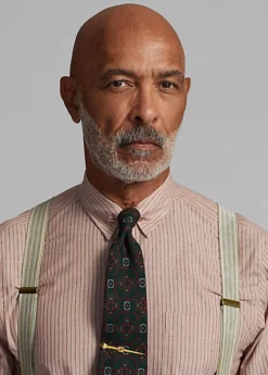 Chemise Cintrée En Dobby Rayé Géo -Promos Chemises Décontractées Boutique s7 1484980 alternate4