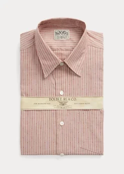 Chemise Cintrée En Dobby Rayé Géo