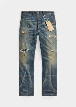 Pantalon Treillis Delvin Denim Vieilli