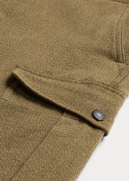 Pantalon Cargo En Sergé Militaire 6 Pantalon Cargo En Sergé Militaire – Image 4