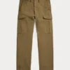 Pantalon Cargo En Sergé Militaire