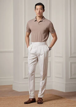 Polo Coupe Ajustée En Coton Mélangé -Promos Chemises Décontractées Boutique s7 1485761 alternate1