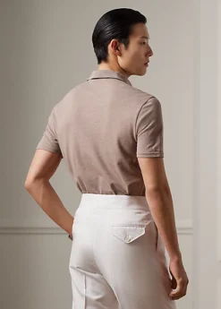 Polo Coupe Ajustée En Coton Mélangé -Promos Chemises Décontractées Boutique s7 1485761 alternate3