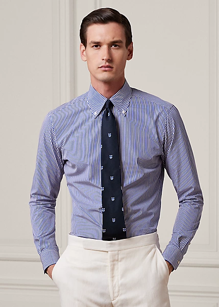 Chemise Rayures Bengalies En Popeline 3 Chemise Rayures Bengalies En Popeline