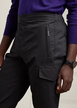 Pantalon Cargo En Sergé Stretch -Promos Chemises Décontractées Boutique s7 1485871 alternate4