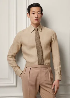 Chemise Texturée En Sergé De Lin