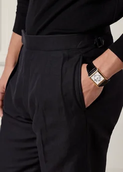 Pantalon Gregory En Lin Et Soie -Promos Chemises Décontractées Boutique s7 1485896 alternate4