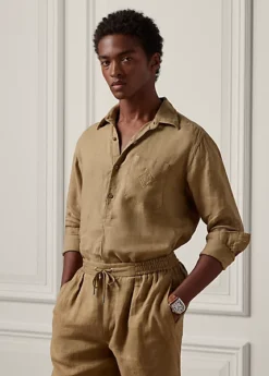 Chemise à Enfiler à Monogramme En Lin