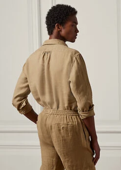 Chemise à Enfiler à Monogramme En Lin 10 Chemise à Enfiler à Monogramme En Lin -Promos Chemises Décontractées Boutique s7 1486214 alternate3