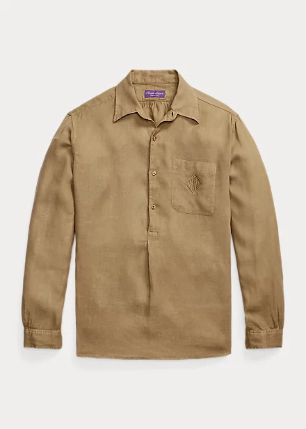 Chemise à Enfiler à Monogramme En Lin 4 Chemise à Enfiler à Monogramme En Lin – Image 2