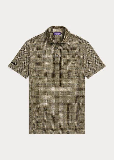 Polo à Motif Prince-de-galles En Lin 4 Polo à Motif Prince-de-galles En Lin – Image 2