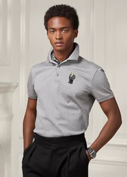 Polo Ajusté Polo Bear En Piqué