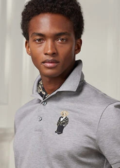 Polo Ajusté Polo Bear En Piqué -Promos Chemises Décontractées Boutique s7 1486229 alternate4