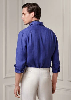 Chemise En Dobby De Lin Texturé -Promos Chemises Décontractées Boutique s7 1486232 alternate3