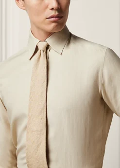 Chemise En Toile De Soie Et Lin -Promos Chemises Décontractées Boutique s7 1486241 alternate4