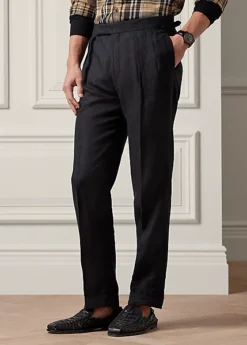 Pantalon Gregory Fait Main En Lin -Promos Chemises Décontractées Boutique s7 1486245 alternate1
