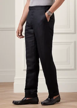 Pantalon Gregory Fait Main Lin Et Soie -Promos Chemises Décontractées Boutique s7 1486269 alternate1