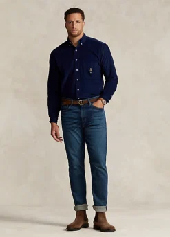 Chemise Polo Bear En Velours Côtelé -Promos Chemises Décontractées Boutique s7 1486858 alternate1