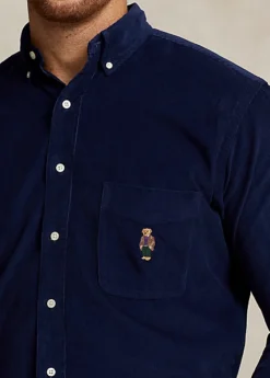 Chemise Polo Bear En Velours Côtelé -Promos Chemises Décontractées Boutique s7 1486858 alternate4