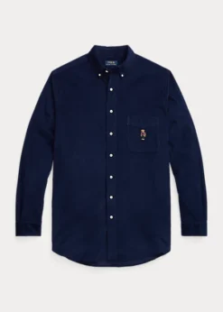 Chemise Polo Bear En Velours Côtelé -Promos Chemises Décontractées Boutique s7 1486858 lifestyle