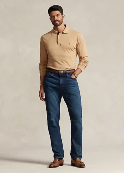 Polo à Manches Longues En Coton Doux -Promos Chemises Décontractées Boutique s7 1488403 alternate1