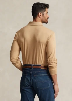 Polo à Manches Longues En Coton Doux -Promos Chemises Décontractées Boutique s7 1488403 alternate3