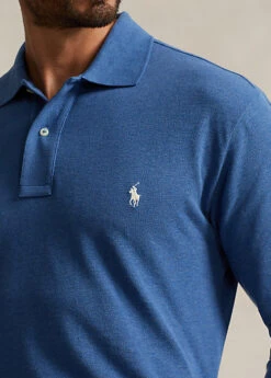 Polo Manches Longues En Coton Piqué -Promos Chemises Décontractées Boutique s7 1488410 alternate4